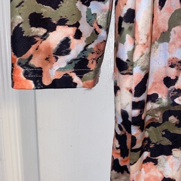 Tie Dye Split Back Bodycon Dress Size Xl - Picture 7 of 13